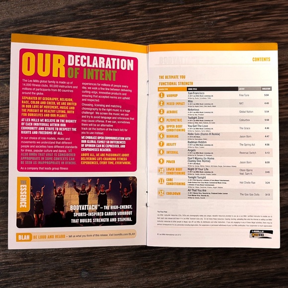 Les Mills BODYATTACK 76 CD, DVD, & Choreography Booklet - Picture 3 of 3